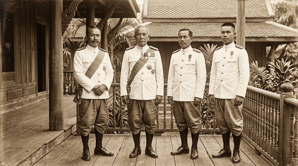 ภาพประวัติศาสตร์สะท้อนการแต่งกายของข้าราชการไทยยุคปฏิรูปการปกครองด้วยเสื้อราชปะแตน