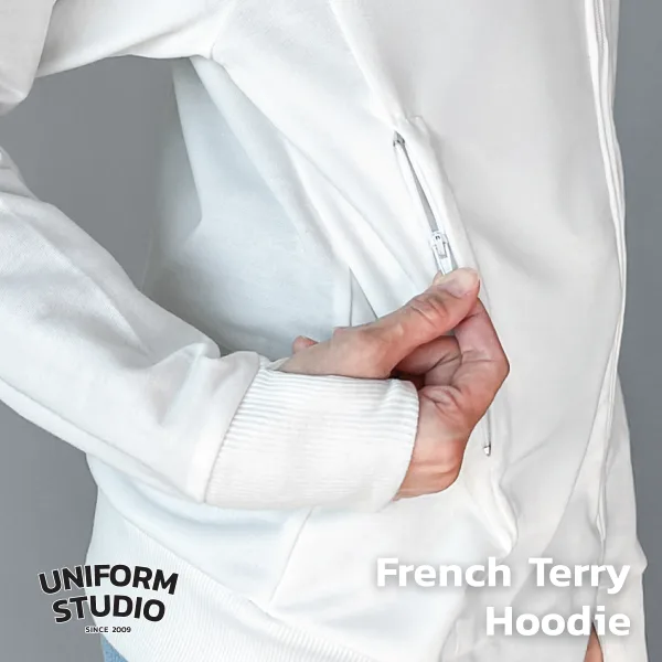 Everyday Hoodie Jacket ผ้า French Terry สีขาว / White 6
