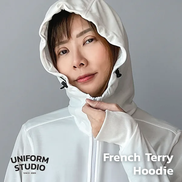 Everyday Hoodie Jacket ผ้า French Terry สีขาว / White 9