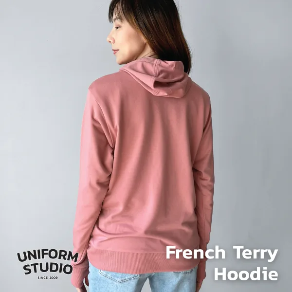 Everyday Hoodie Jacket ผ้า French Terry สีโอลโรส / Old Rose 4