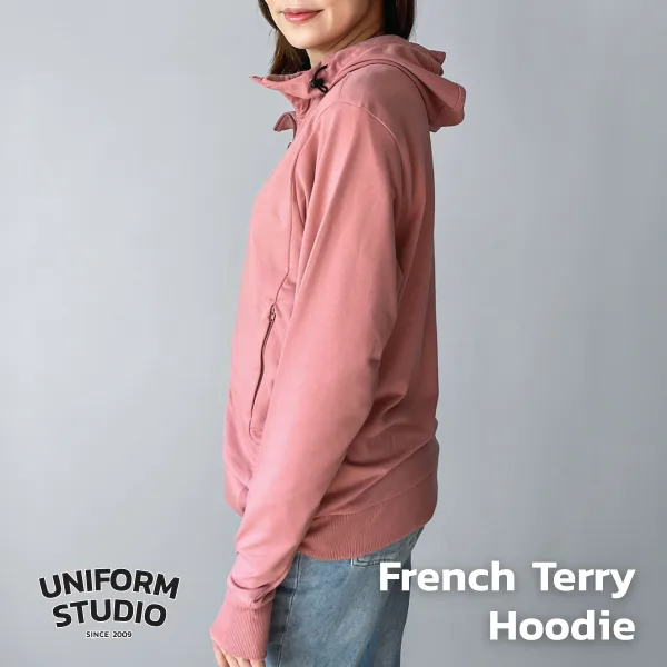 Everyday Hoodie Jacket ผ้า French Terry สีโอลโรส / Old Rose 8