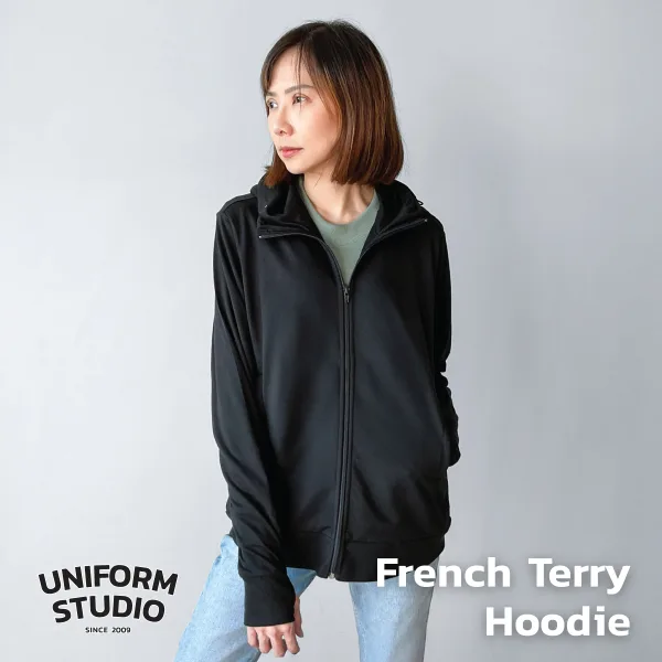 Everyday Hoodie Jacket ผ้า French Terry สีดำ / Black 2