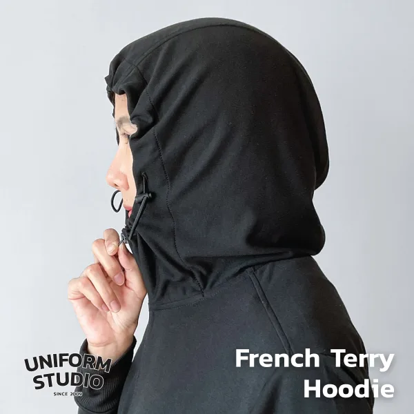 Everyday Hoodie Jacket ผ้า French Terry สีดำ / Black 8