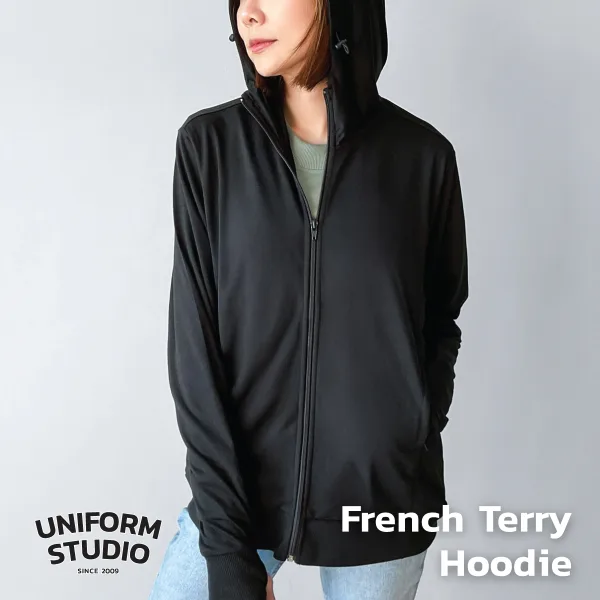 Everyday Hoodie Jacket ผ้า French Terry สีดำ / Black 9