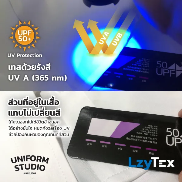 เสื้อเชิ้ตชาย แขนยาว สีเขียวเสจ Sage Green เนื้อผ้า LzyTex (Anti UV) 5