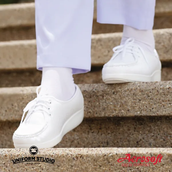 รองเท้าพยาบาล รองเท้าใส่ทำงาน เพื่อสุขภาพสีขาว Aerosoft รุ่น NW9092 9