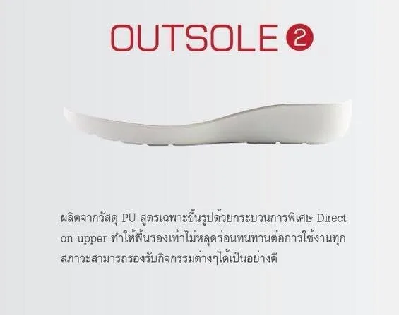รองเท้าคัทชู รองเท้าใส่ทำงาน เพื่อสุขภาพสีครีม Aerosoft รุ่น NW9091 7